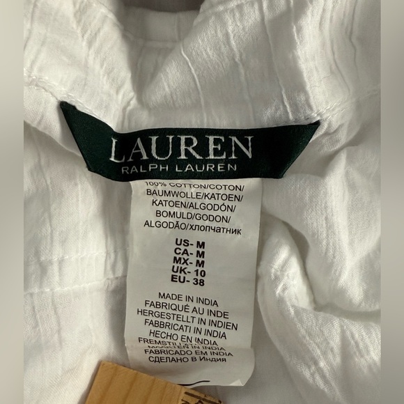 Lauren Ralph Lauren Button Down Camp Shirt Dress - NWOT - Picture 6 of 7